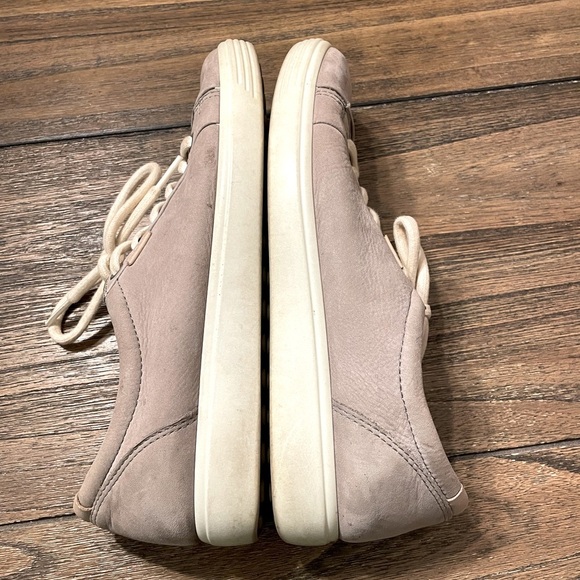 ECCO SOFT 7 Gray Rose Nubuck Leather Comfort Sneakers Size 8 EU 39 Smart Casual - Picture 6 of 10